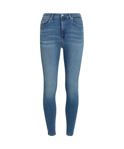 Tommy Hilfiger Belt-loop Jeans In Blue