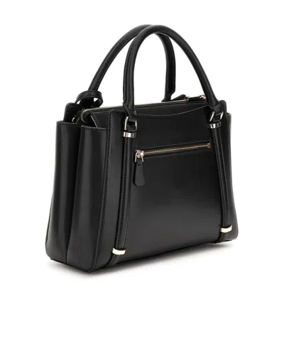 Guess Zippered Shoulder Bag In Black