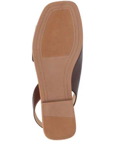 Journee Collection Womens Brinsley Slingback Strap Flat Sandals In Brown