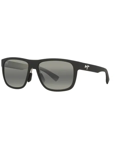 Maui Jim Men's Puakea Polarized Sunglasses, Mj000786 In Black Matte