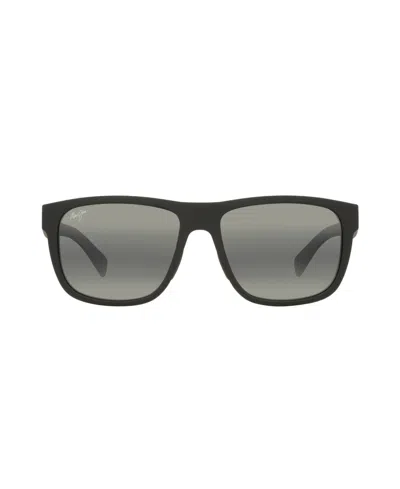 Maui Jim Men's Puakea Polarized Sunglasses, Mj000786 In Black Matte