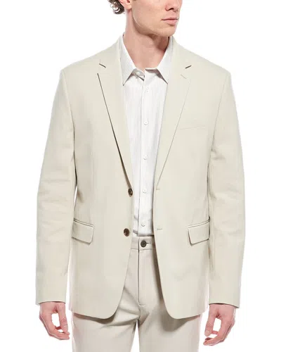 Theory Buttons Flap-pockets Blazer In Neutral