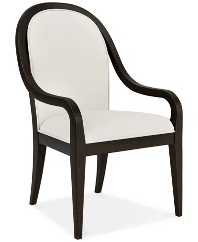 Macy's Mazen 7-pc. Dining Set (table, 4 Side Chairs & 2 Arm Chairs) In Dark Brown