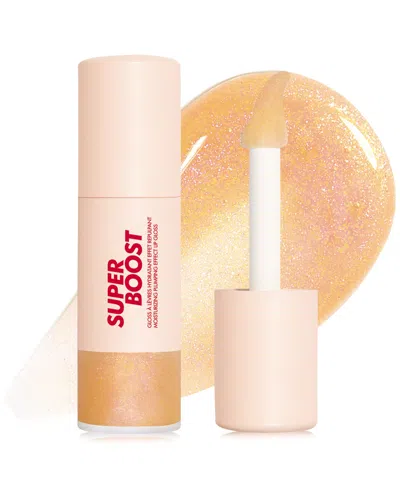 Make Up For Ever Super Boost Moisturizing Plumping Effect Lip Gloss, 0.3 Oz. In 02 - Fairy Glimmer - Holographic Gold An