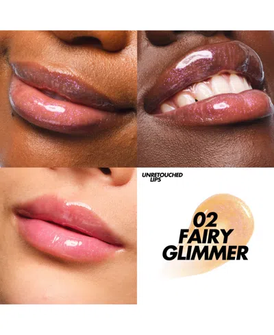 Make Up For Ever Super Boost Moisturizing Plumping Effect Lip Gloss, 0.3 Oz. In 02 - Fairy Glimmer - Holographic Gold An