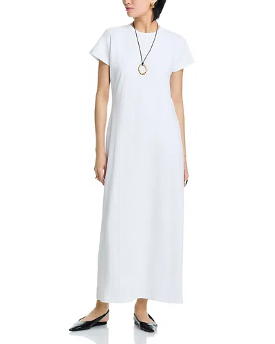Leset Exclusive Margo Cotton T-shirt Maxi Dress In White