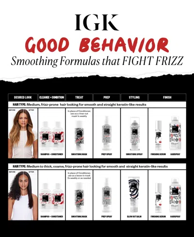 Igk Hair Good Behavior Flexible Anti Frizz Hairspray 5 Oz. In No Color