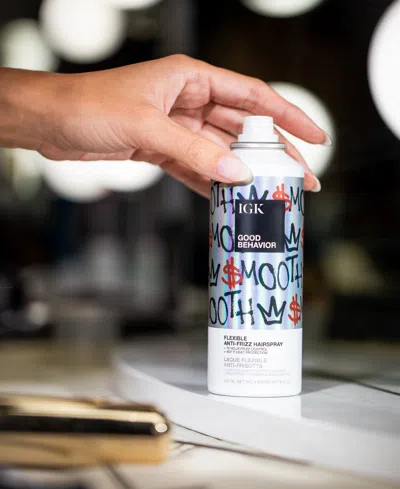 Igk Hair Good Behavior Flexible Anti Frizz Hairspray 5 Oz. In No Color