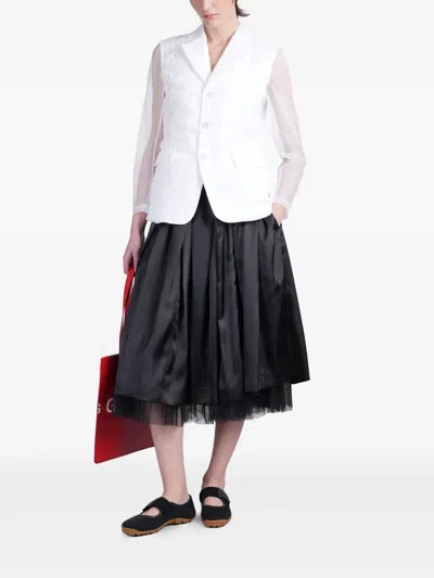 Comme Des Garçons Blazer In White