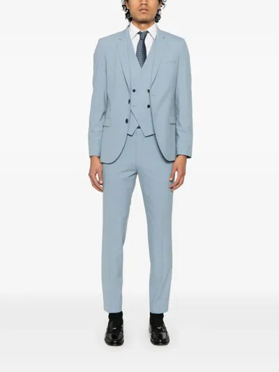 Hugo Boss Single-breasted Suit In Blue