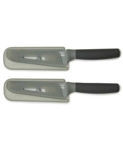 Berghoff Balance 2-piece Cheese Knife Set In Gray