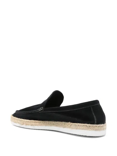 Corneliani Suede Espadrilles In Black