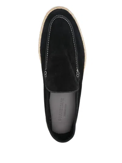 Corneliani Suede Espadrilles In Black