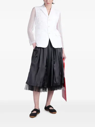 Comme Des Garçons Skirt In Black Polyester In Black