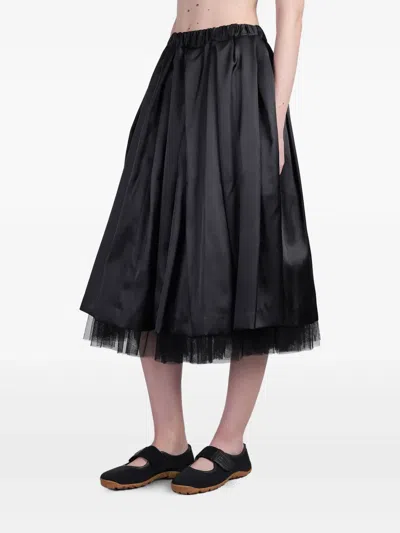 Comme Des Garçons Skirt In Black Polyester In Black
