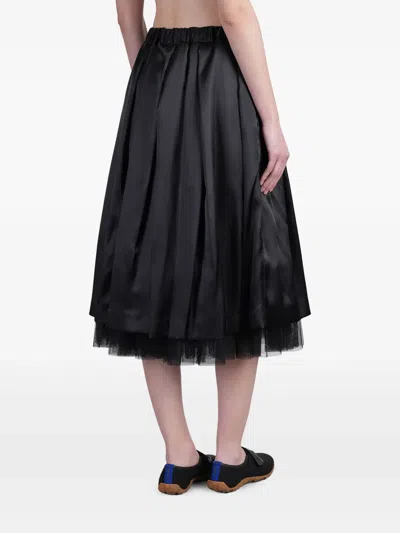 Comme Des Garçons Skirt In Black Polyester In Black