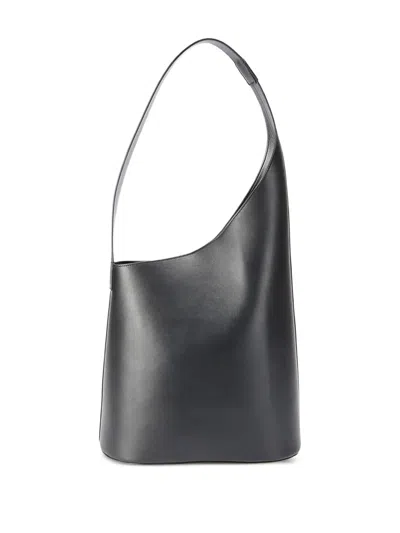 Aesther Ekme Lune Smooth Leather Tote Bag In Black