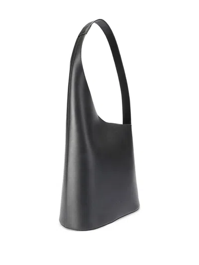Aesther Ekme Lune Smooth Leather Tote Bag In Black