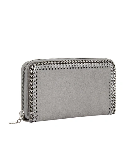 Shop Stella Mccartney Falabella Zip-around Shaggy Deer Wallet