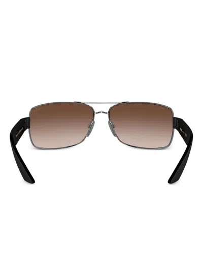 Prada Pilot-frame Sunglasses In Silver