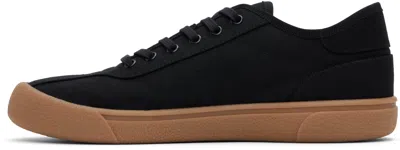 The Row Grosgrain-trimmed Canvas Sneakers In Black
