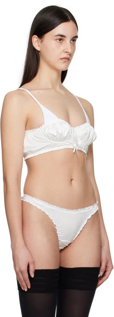 Shadowplay White Alexander Bra In White