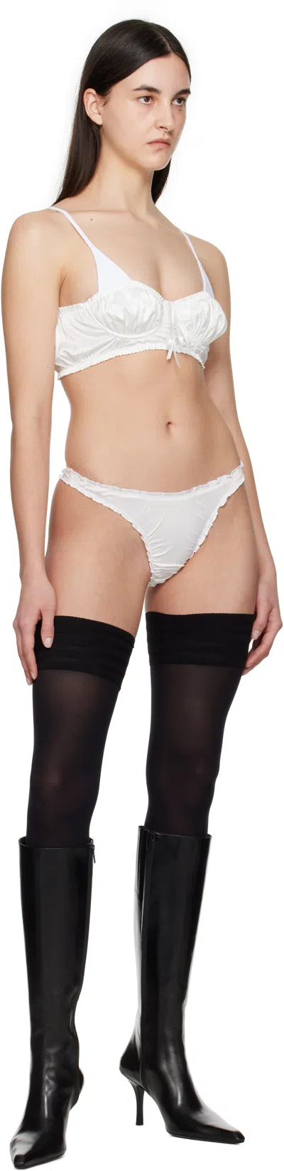 Shadowplay White Alexander Bra In White