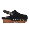 ALEXANDER MCQUEEN Slingback leather clogs