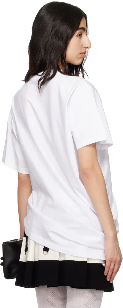 Charles Jeffrey Loverboy Topsy Turvy T-shirt In White