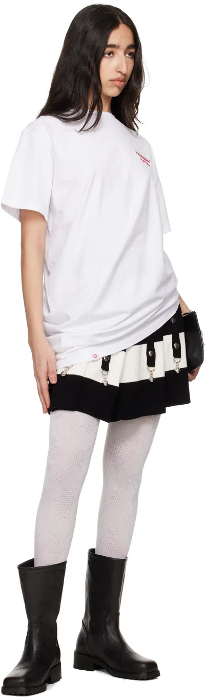 Charles Jeffrey Loverboy Topsy Turvy T-shirt In White