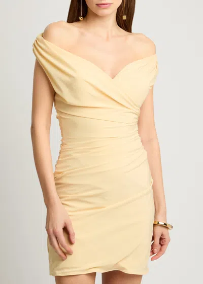 Jacquemus Light Beige The Rita Mini Dress In Beige