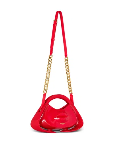 Balmain Women's Jolie Madame Bag With Raised Mouth Detail In Rot