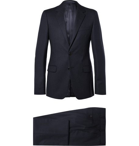 Prada Midnight-blue Slim-fit Wool-twill Suit | ModeSens