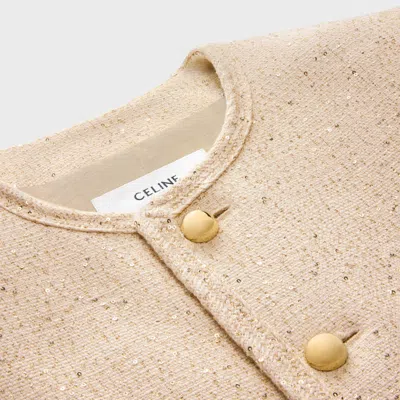 Celine Long-sleeved Jacket In Neutral