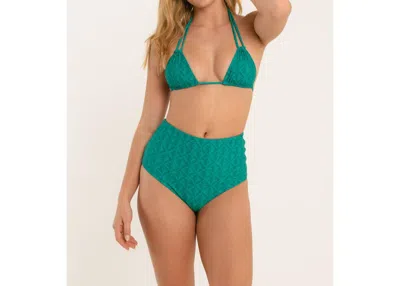 Citrine Lila Bikini Bottom In Emerald Reflections In Multi