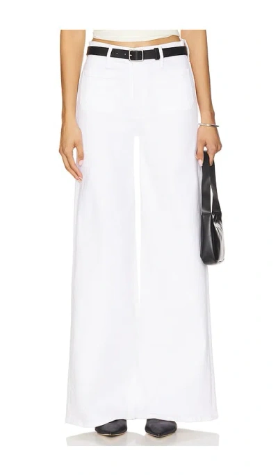 Mother Jeans The Dodger Sneak White