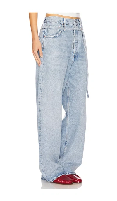 Agolde Emmi Wide Leg Jeans In Incline In Blue