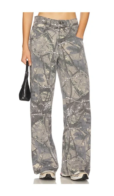 Jaded London Womens Brown Camo Colossus Low-rise Denim Jeans In Camo Fade
