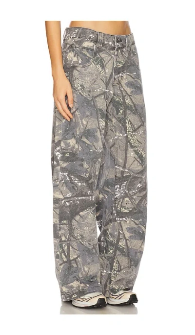 Jaded London Womens Brown Camo Colossus Low-rise Denim Jeans In Camo Fade
