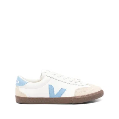 Veja Volley Organic Leather Trainers In Multi