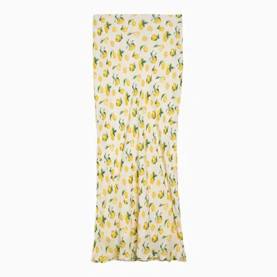 Sportmax "gerard Bias Cut Longu In ["white"/ "yellow"]