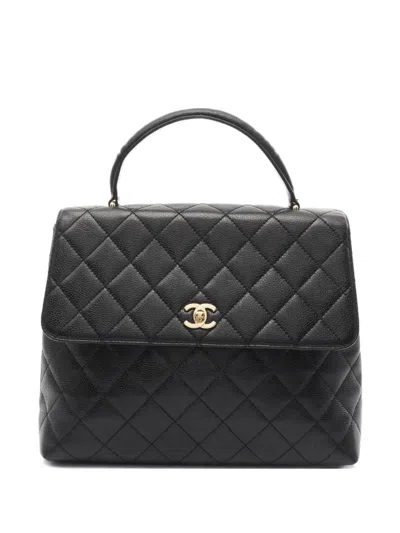 Pre-owned Chanel 2000-2002 Matelasse Handbag In Black