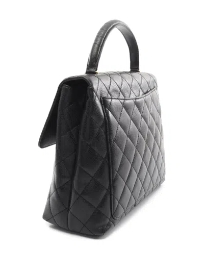 Pre-owned Chanel 2000-2002 Matelasse Handbag In Black