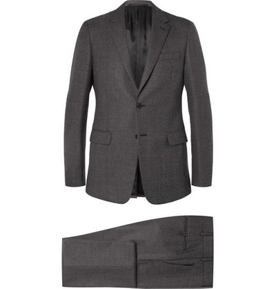 Prada Grey Slim-fit Wool Suit - Gray