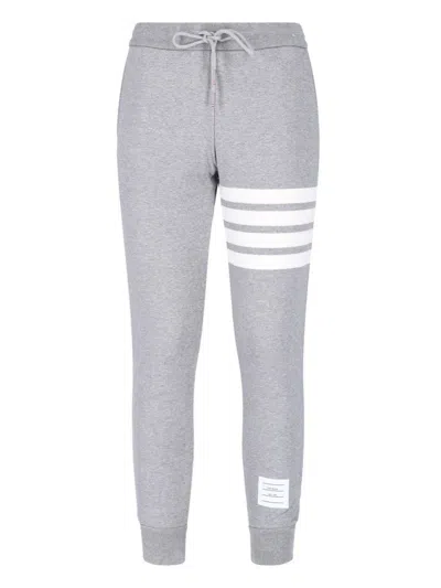 Thom Browne Classic Sweatpants In Classic Loop Back With Engineered 4-bar In Grey