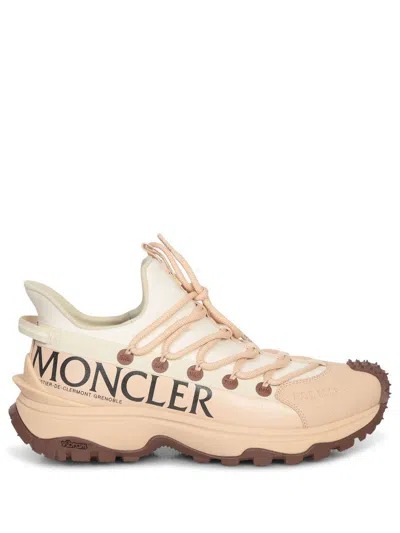 Moncler Lite 2 Low-top Sneakers With Vibram Sole In Powder