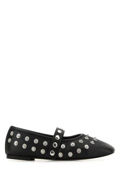 Stella Mccartney Ryder Vegan Embellished Mary Jane Ballerina Flats In Black