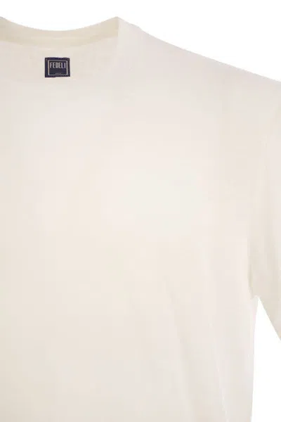 Fedeli Linen T-shirt In White