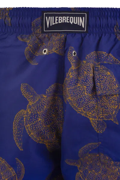 Vilebrequin Mens Marrakech Moorea Graphic-print Swim Shorts In Bluette