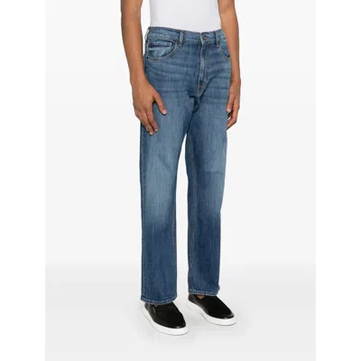 7 For All Mankind Faded Vintage Denim Trousers